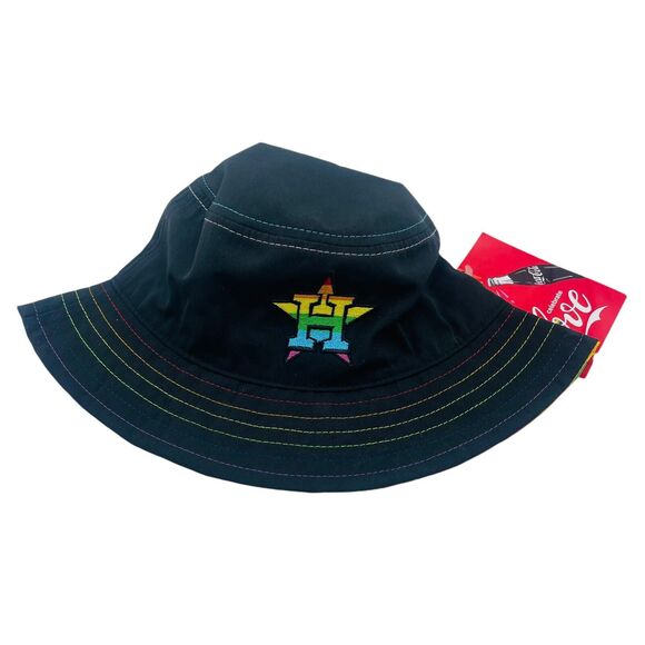 Houston Astros SGA Pride Night Bucket Hat Giveaway Rainbow 6/25/2024 In Hand - Picture 1 of 5